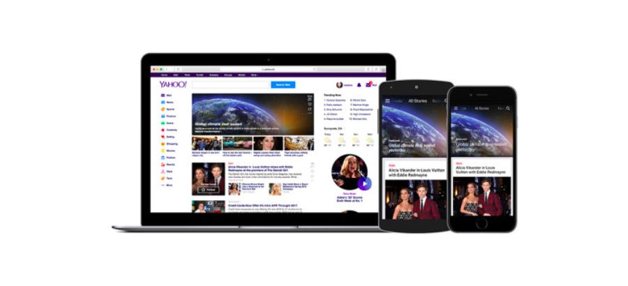 Yahoo updates app, homepage with streamlined design