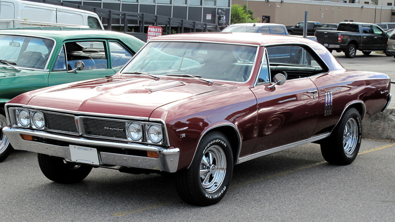 Red 1967 Beaumont Sport Coupe seen from left front