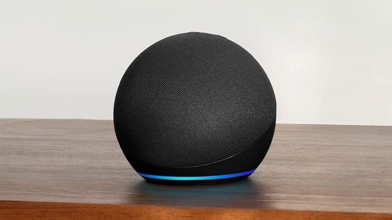 Amazon Echo Dot on a table