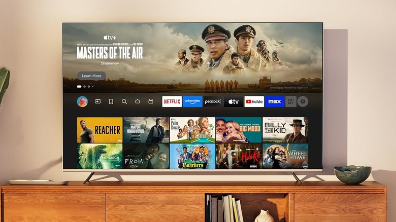 TV showing Amazon Fire TV interface