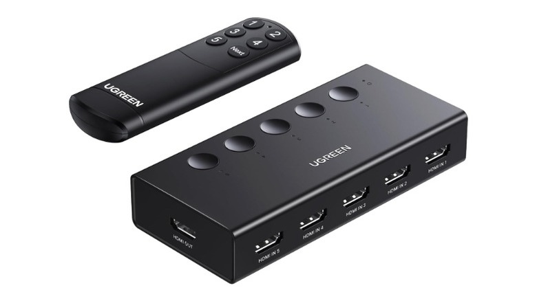 Ugreen 5-Port HDMI Switch With Remote