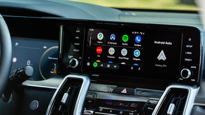 Android Auto on car display