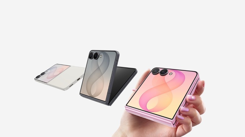 Galaxy Z Flip 8 on a white background
