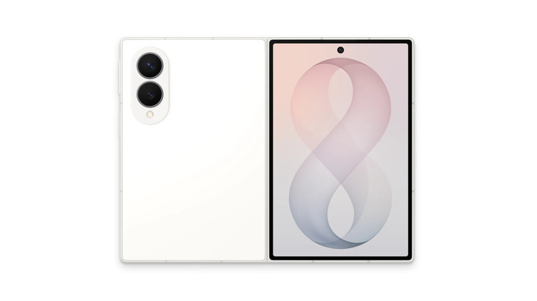 The Samsung Galaxy Z Fold8 on a white background