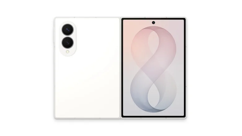 The Samsung Galaxy Z Fold8 on a white background