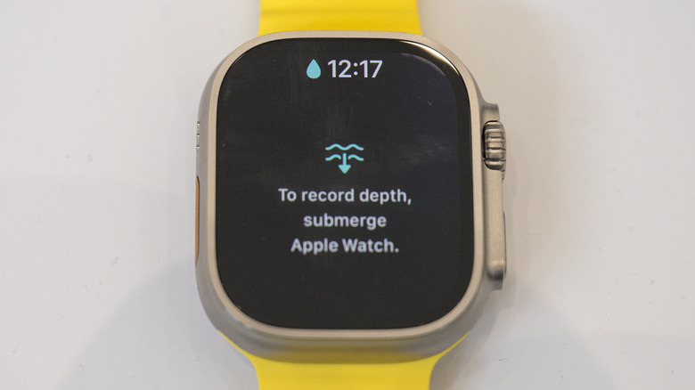 Apple Watch Ultra with the Depth App