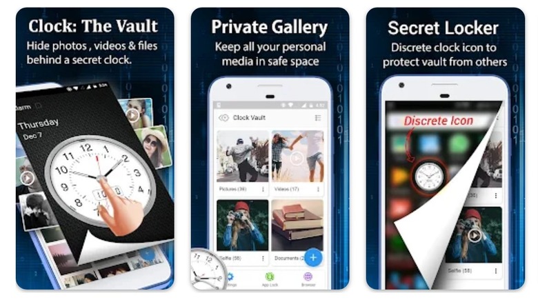 clock the vault app screenshots