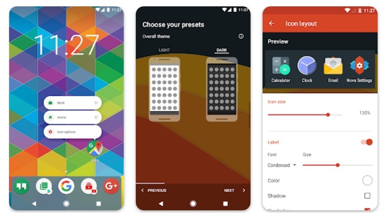 nova launcher app screenshots