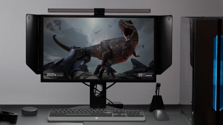 benq halo light gaming monitor usb