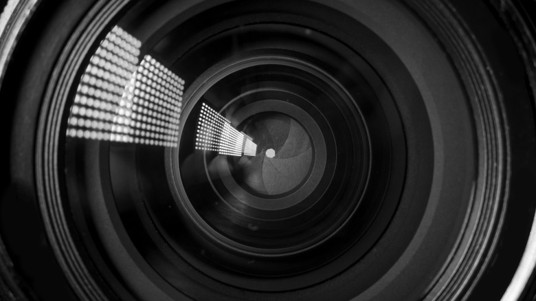Close-up of camera lens