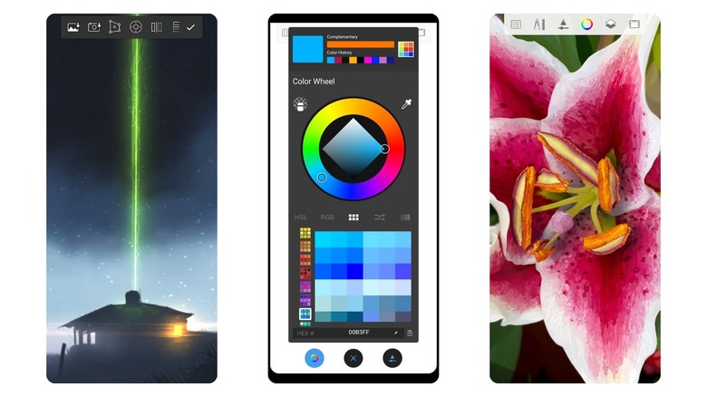 Sketchbook app screenshots from Google Play