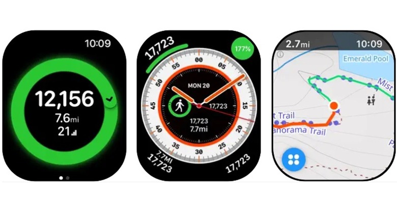 The Pedometer++ screen