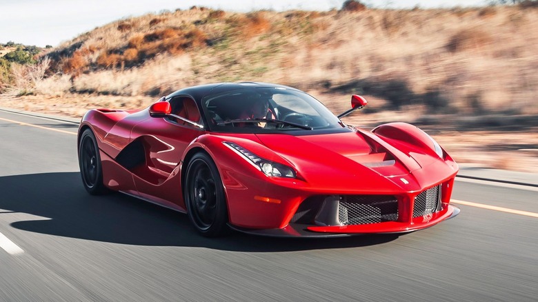 Ferrari LaFerrari on the road