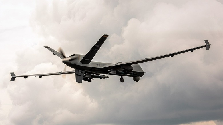 MQ-9 Reaper view from behind