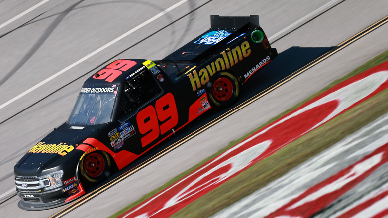 A Havoline-sponsored race car