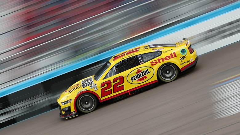 A Pennzoil-sponsored race car