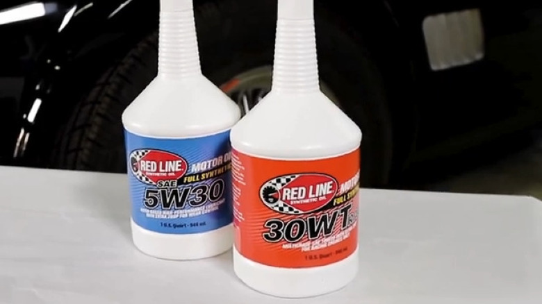 Two bottles of motor oil