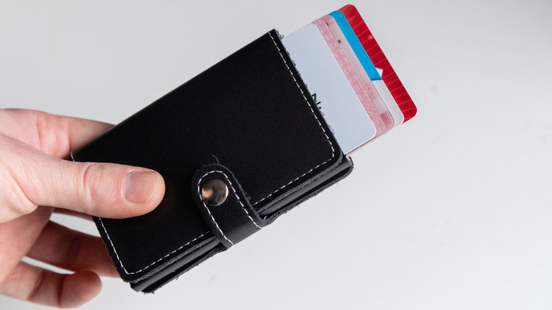 Wallet with RFID cards