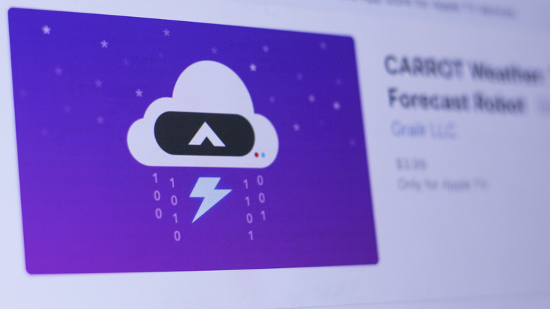 Carrot Weather in the Play Store