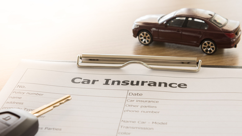 Car insurance form