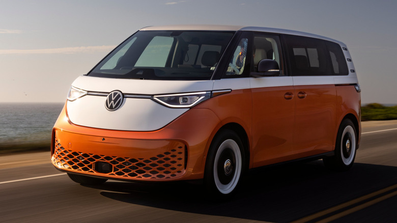 VW ID.Buzz on the road