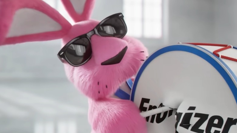 Close up of the Energizer bunny