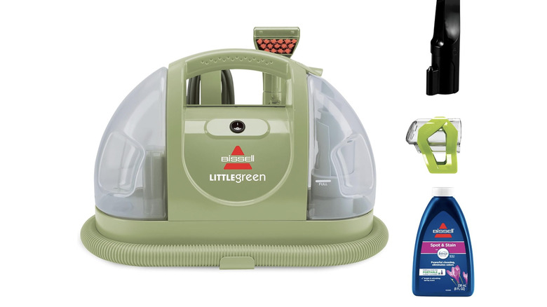 The BISSELL Little Green Multi-Purpose Portable Carpet and Upholstery Cleaner.