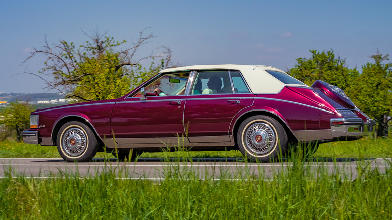 Cadillac Seville on road