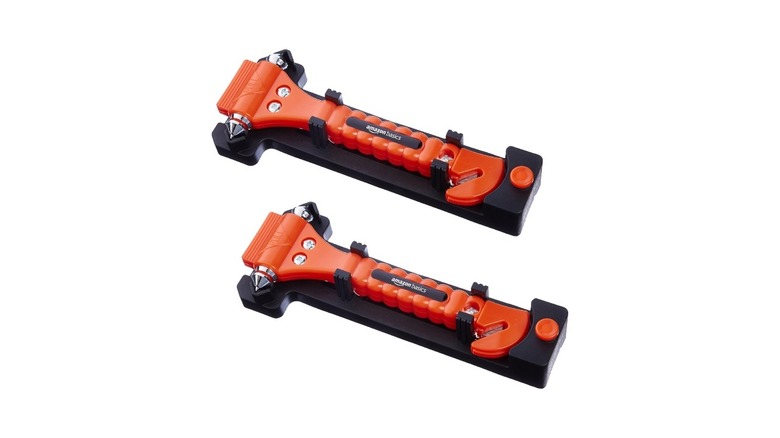 Amazon Basics emergency seat belt cutter and window hammer pack of two