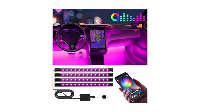 Winzwon interior LED lights for cars