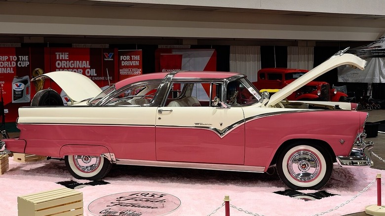 Ford Fairlane on showroom floor