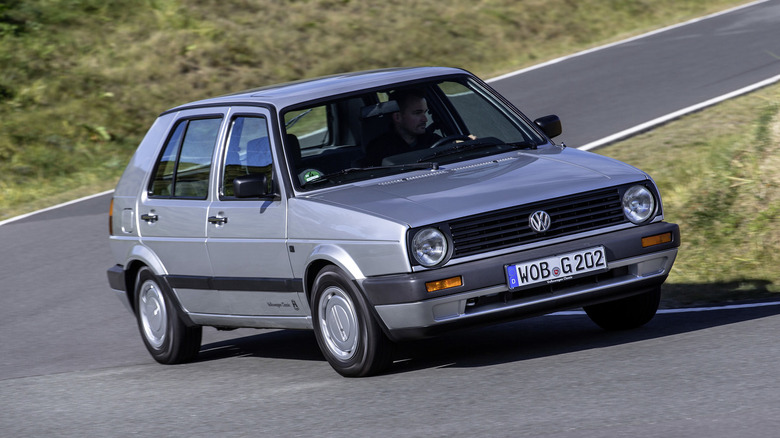 MkII Volkswagen Golf driving around a corner