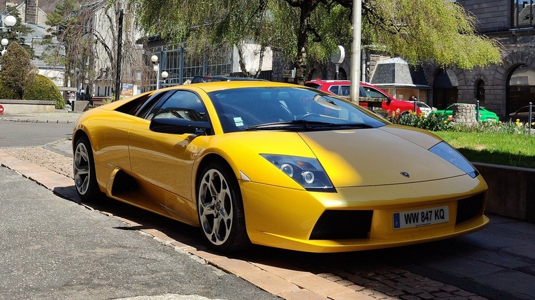 Lamborghini Murciélago parked on street