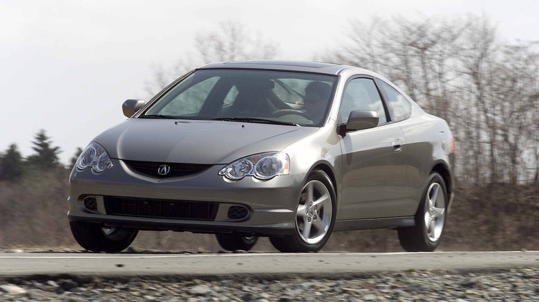 A side on shot of a 2002 Acura RSX