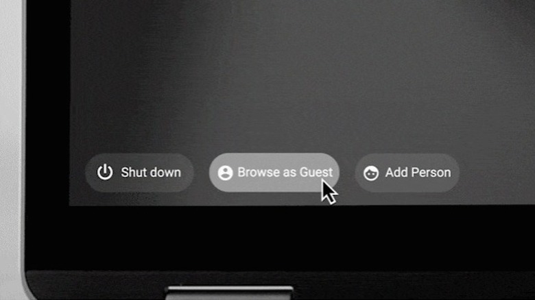Chromebook Guest mode