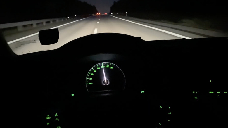 Night panel in Saab