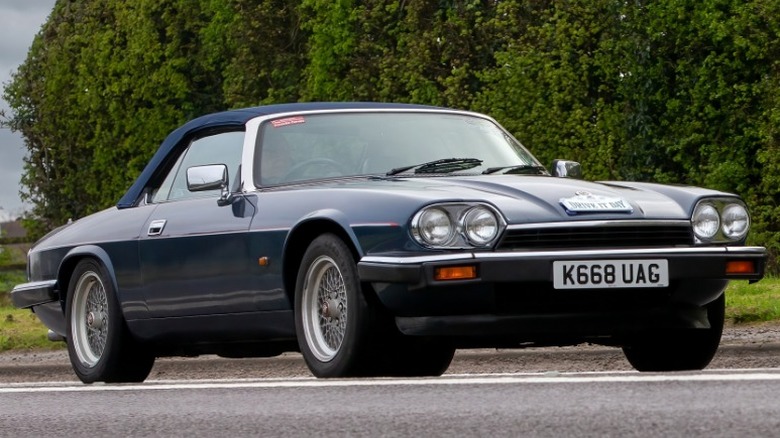Jaguar XJS parked