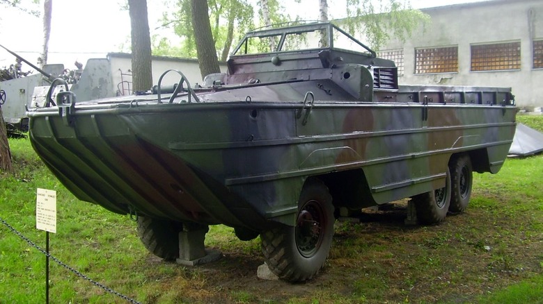 Soviet BAV amphibious vehicle static display