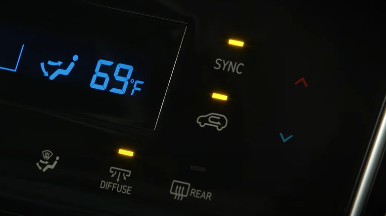 Recirculation button in a Hyundai