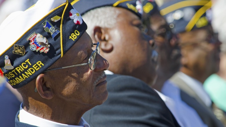 veterans and retired soldiers in an event