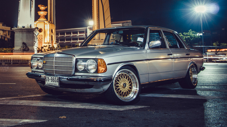 Mercedes-Benz W123 with BBS wheels