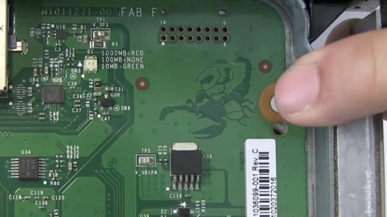 xbox one x motherboard masterchief scorpion easter egg