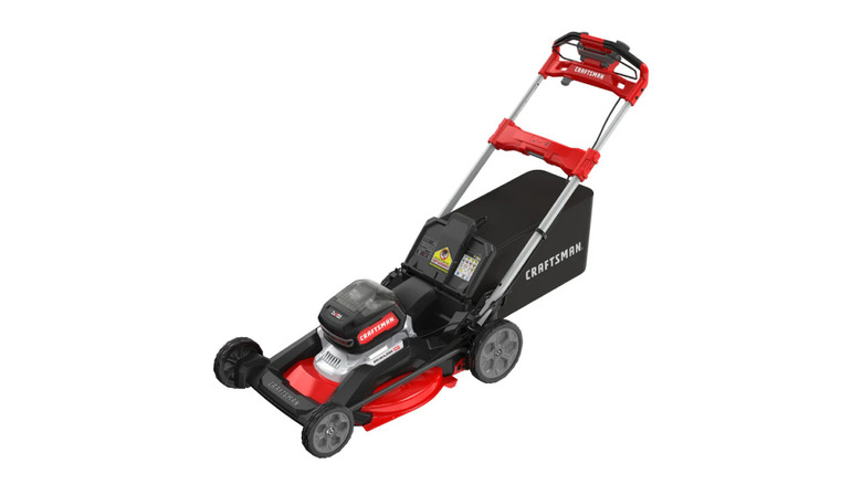 Craftsman's Brushless RP 21 Rear Wheel Driver Lawn Mower on a white background