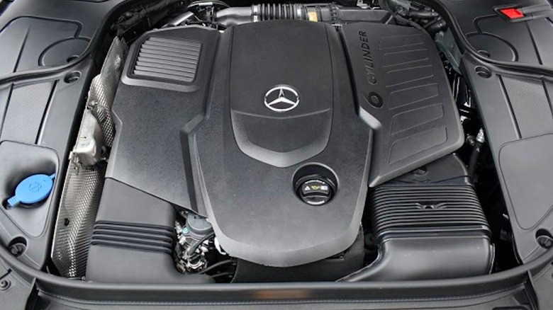A promotional image of the Mercedes-Benz OM 656