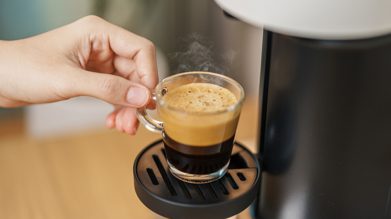 Fresh brewed espresso
