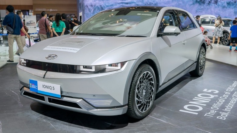 Hyundai Ioniq 5 at a car show