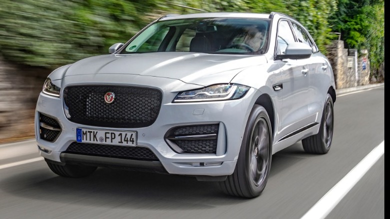 Jaguar i-Pace in the mountains