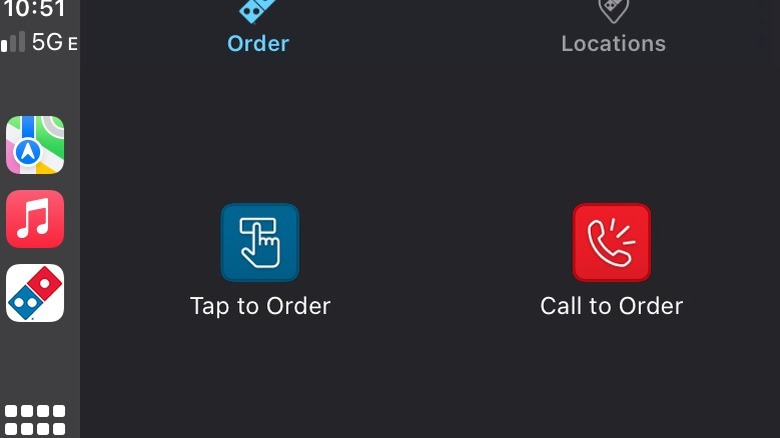 Domino's CarPlay app