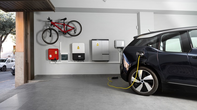 At-home EV charging station