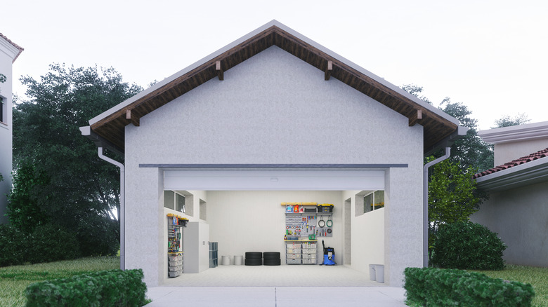 Open garage